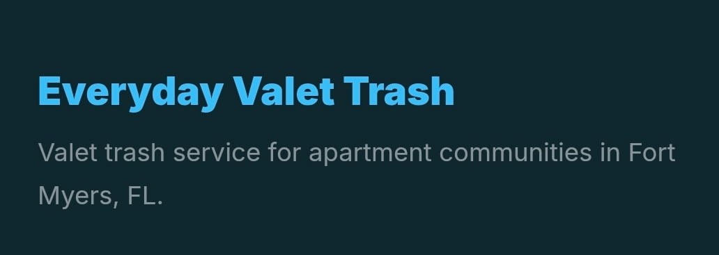 Everyday Valet Trash: valet trash service for apartment communities in Fort Myers, FL